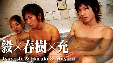 Haruki X Suzuki X Yuki Masturbation